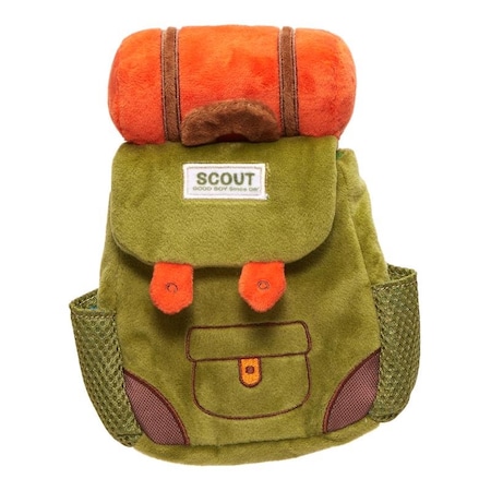 Bark Bark Multicolored Plush Rucksack Dog Toy 1 pk 207723